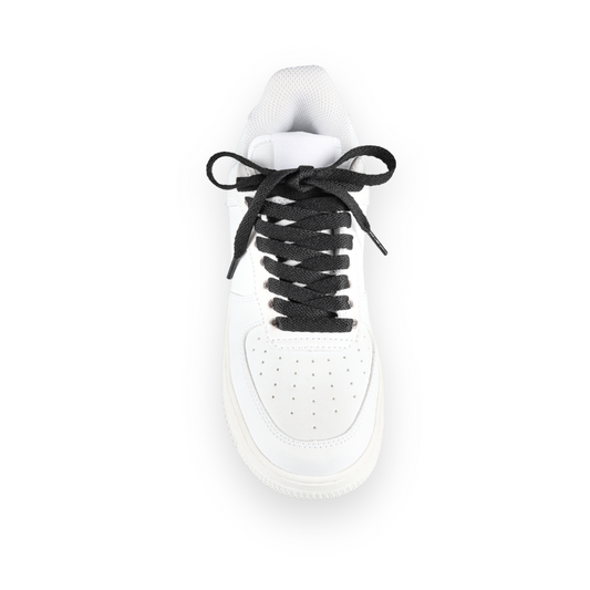 Flache Schnürsenkel Schwarz Sneaker 140cm