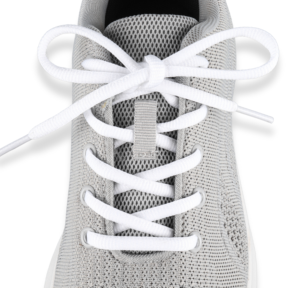 Ovale Schnürsenkel Weiss Sneaker 140cm