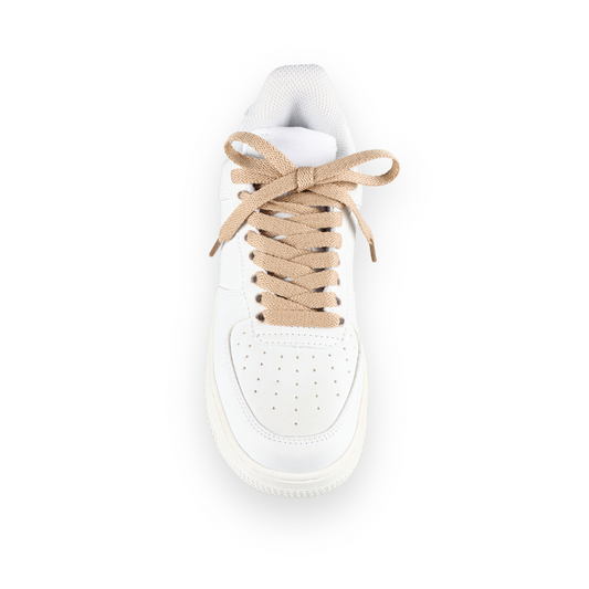 Flache Schnürsenkel Braun / Kaffee Sneaker 140cm