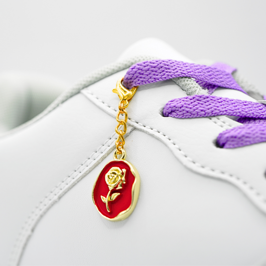 Shoe Charm Red Rose Gold