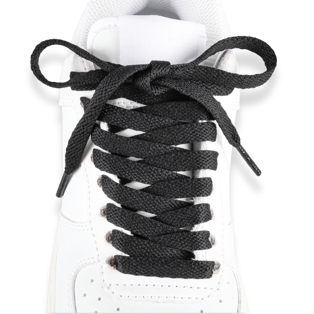Flache Schnürsenkel Schwarz Sneaker 140cm