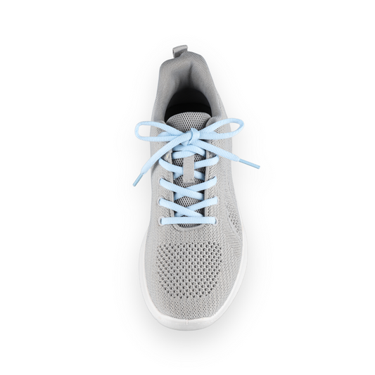 Ovale Schnürsenkel hellblau Sneaker 140cm