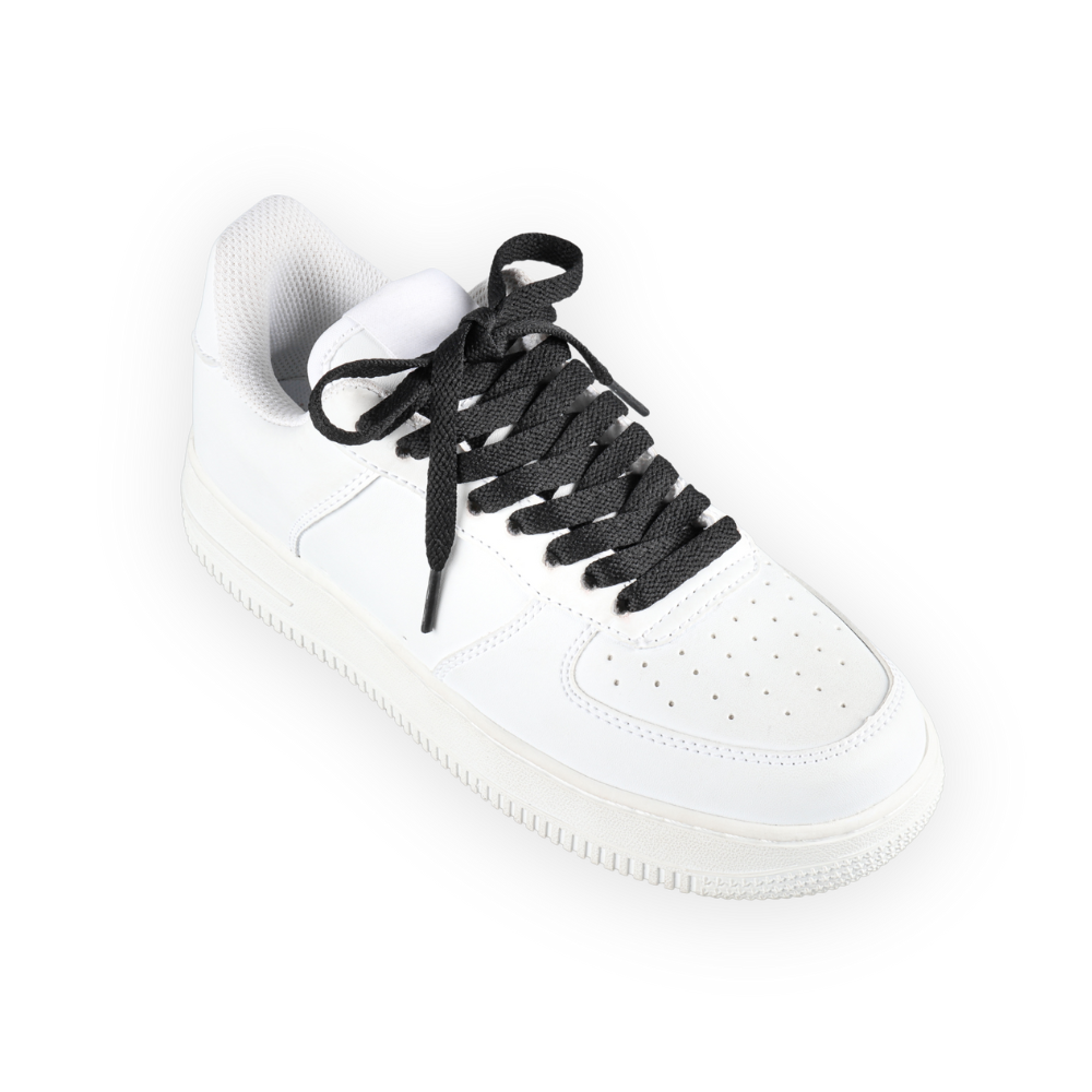 Flache Schnürsenkel Schwarz Sneaker 140cm