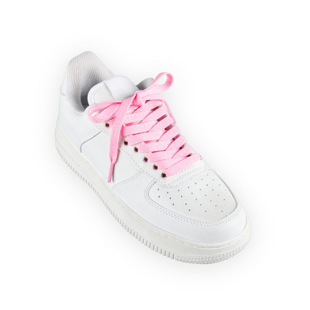 Flat Shoelaces Pink / Pink Sneaker 140cm