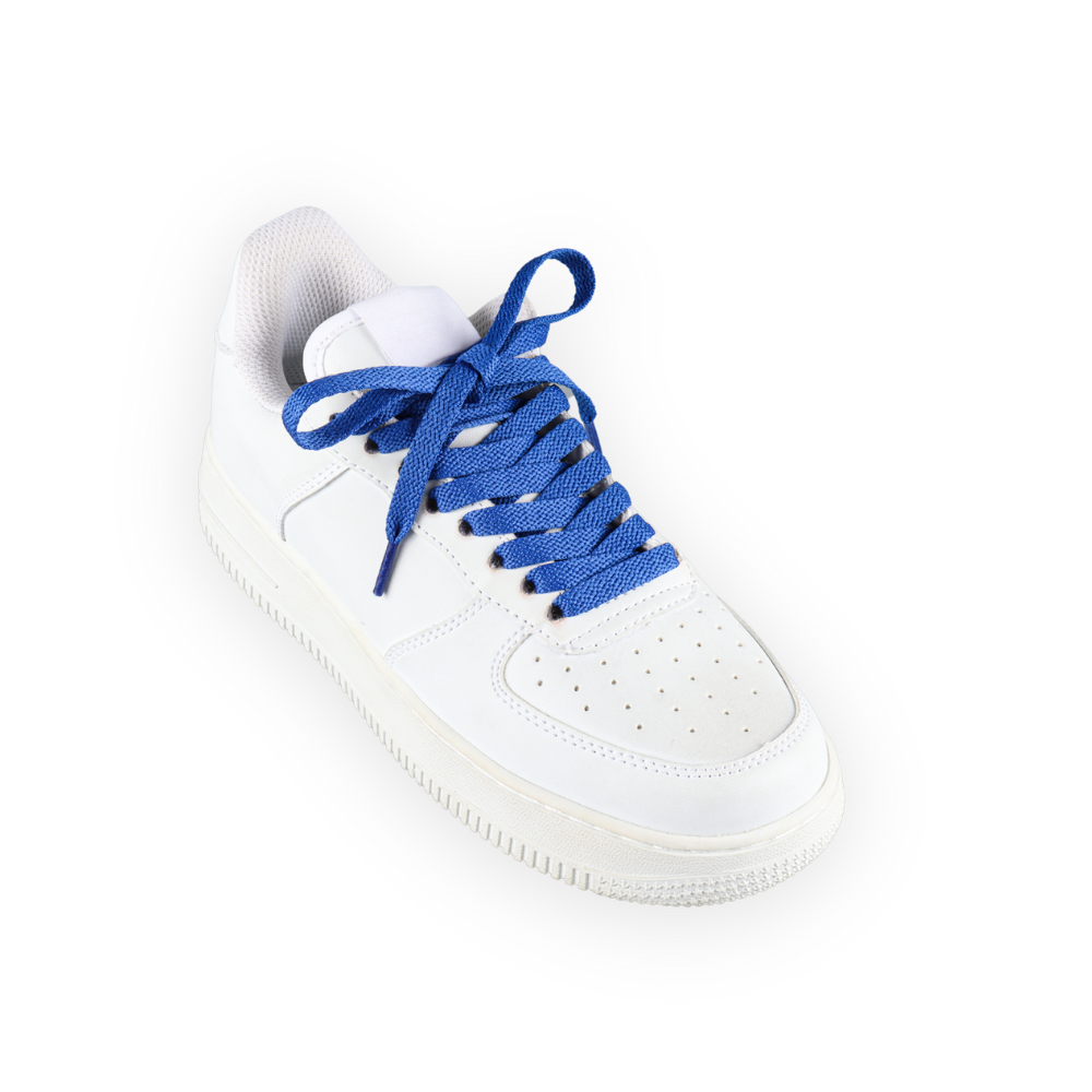 Flache Schnürsenkel Blau Sneaker 140cm