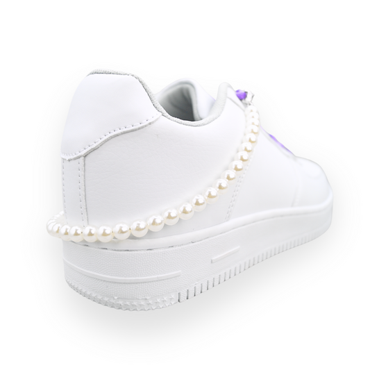 Schuhkette Perlen Elegance – Silber | 2 Stk.