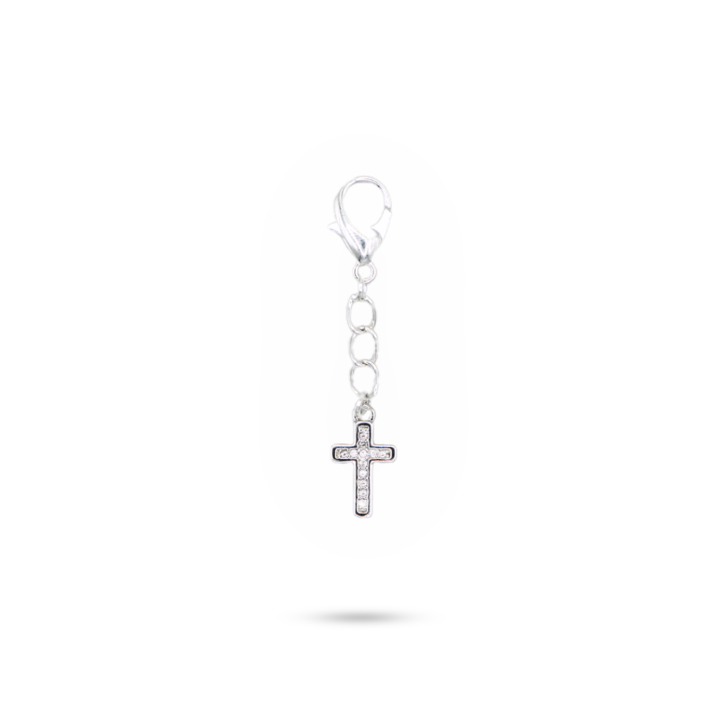 Shoe Pendant Cross Silver