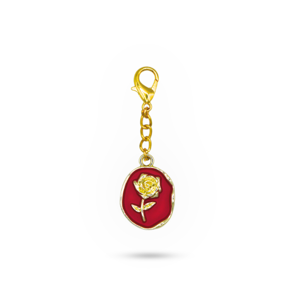 Shoe Charm Red Rose Gold