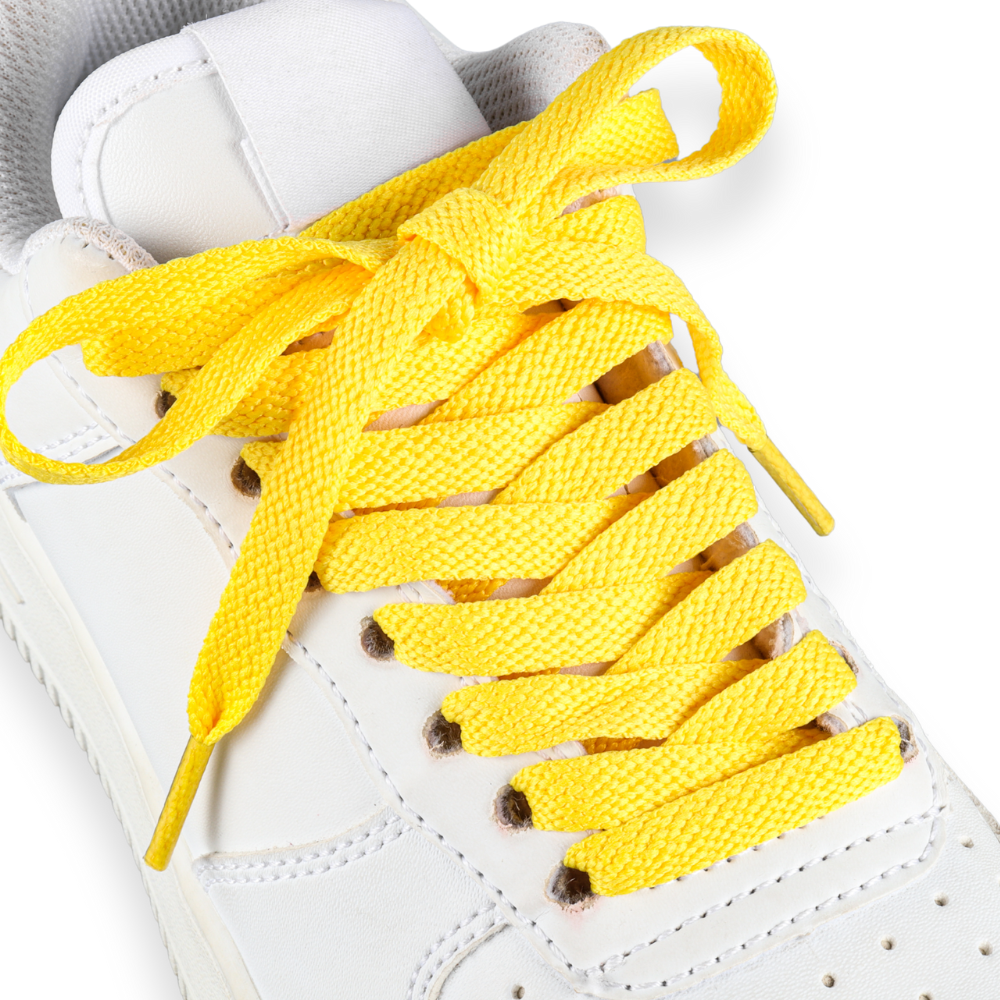 Flache Schnürsenkel Gelb Sneaker 140cm