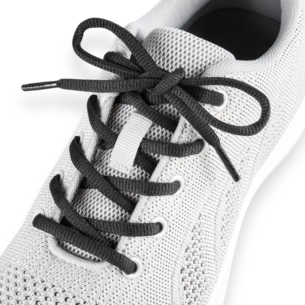 Ovale Schnürsenkel Schwarz Sneaker 140cm