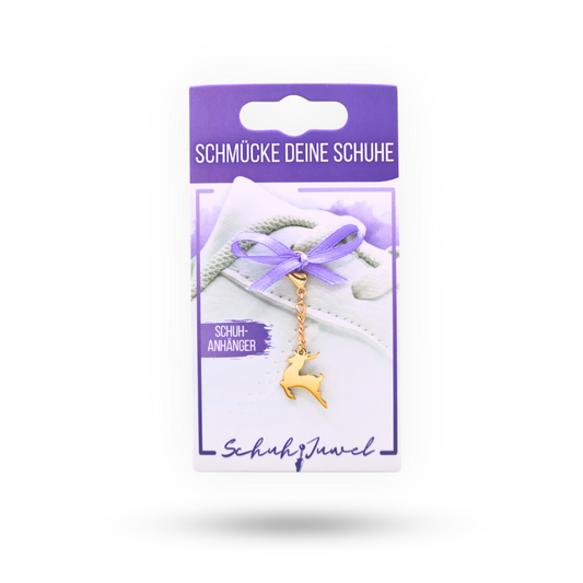 Shoe Charm White Rose Gold