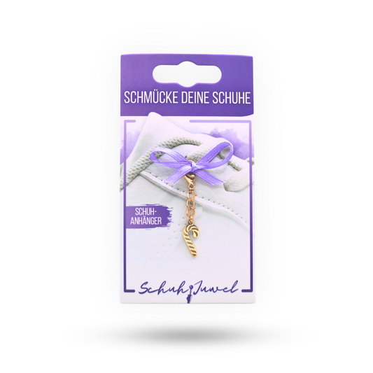 Shoe Charm White Rose Gold