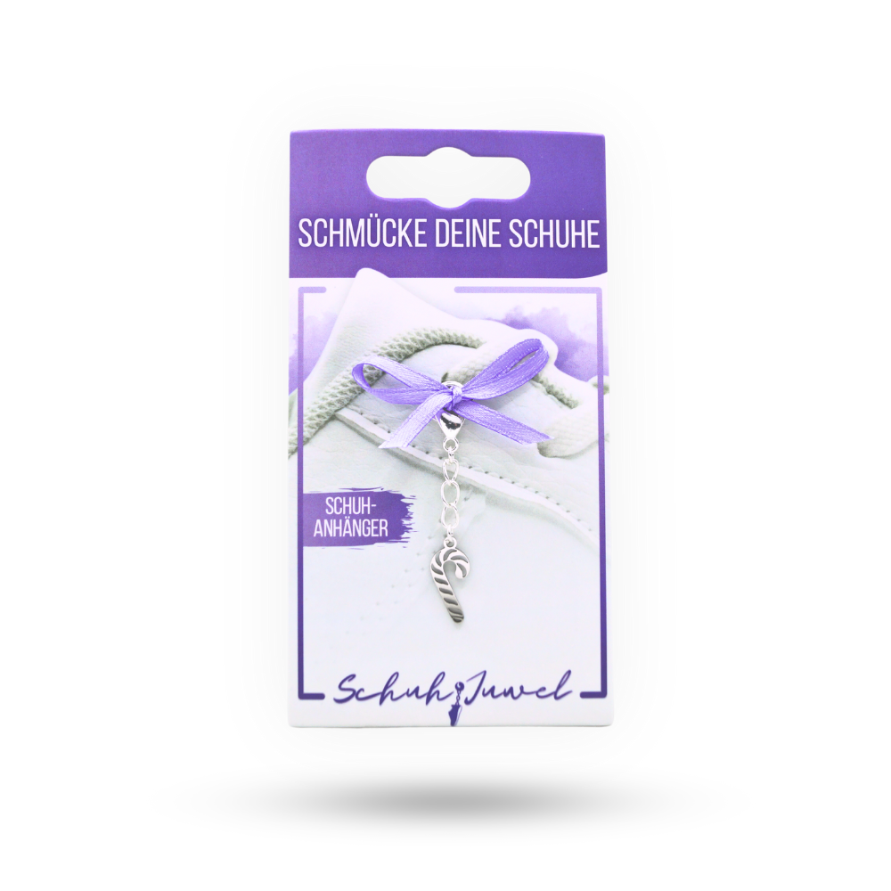 Shoe Charm White Rose Gold