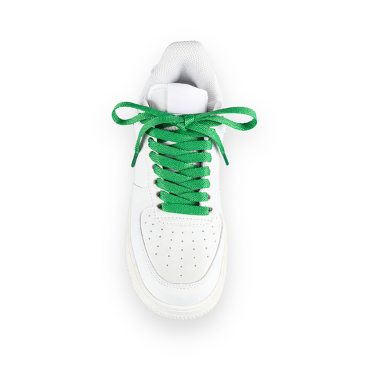 Flache Schnürsenkel dunkelgrün Sneaker 140cm