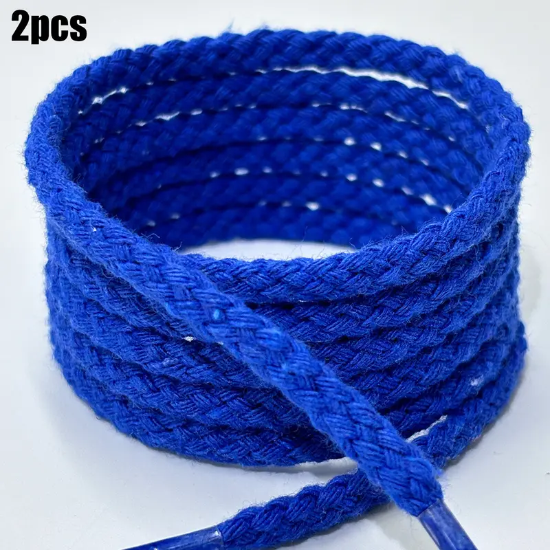 Geflochtene dünne Schnürsenkel Rope Laces Blau Trend Sneaker 140cm 0.5cm