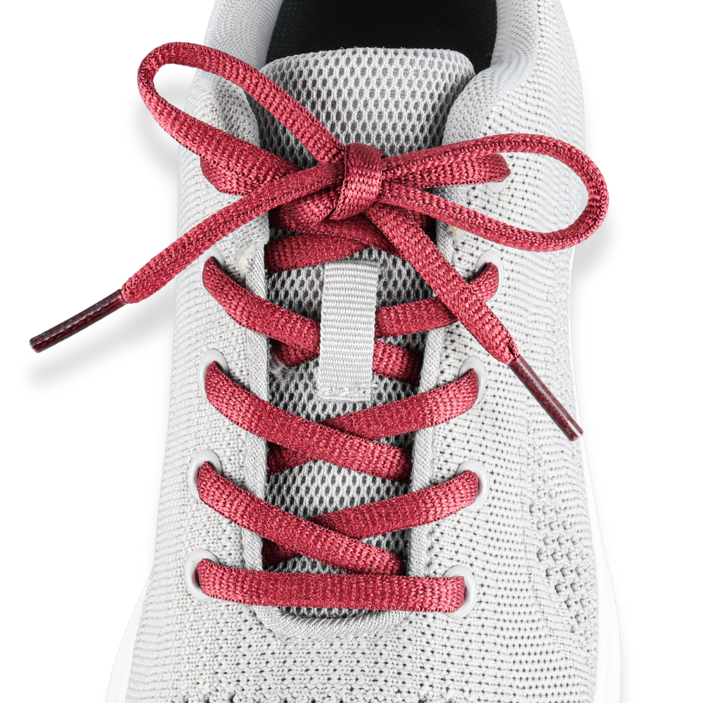 Ovale Schnürsenkel Weinrot / Bordeaux Sneaker 140cm