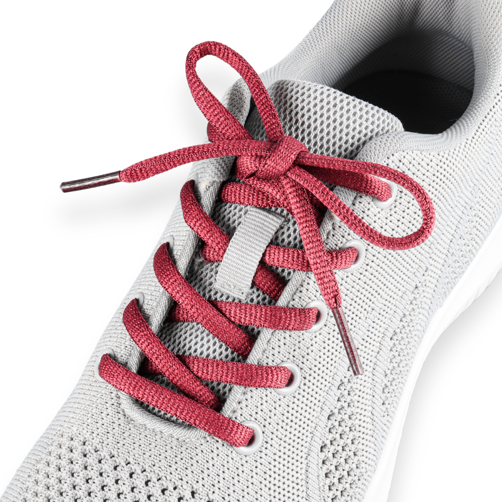 Ovale Schnürsenkel Weinrot / Bordeaux Sneaker 140cm