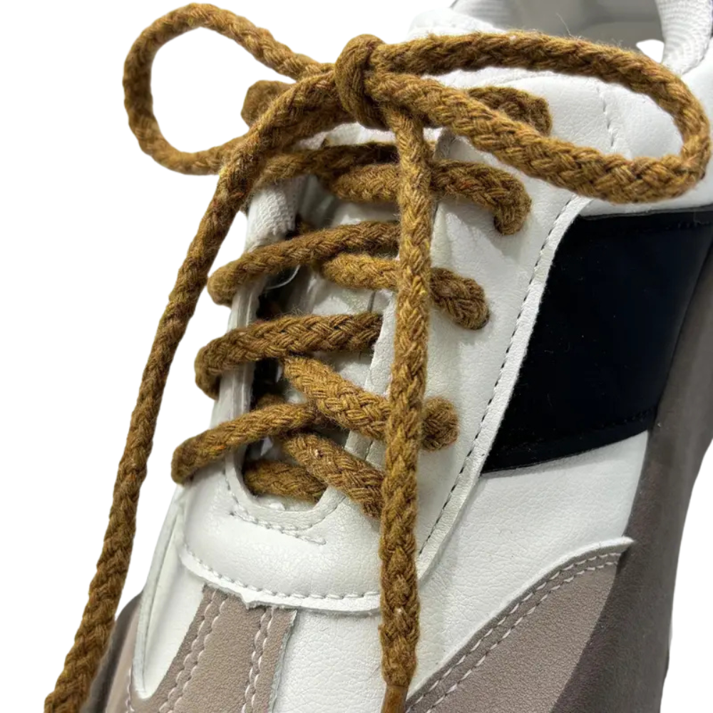 Geflochtene dünne Schnürsenkel Rope Laces Blau Trend Sneaker 140cm 0.5cm