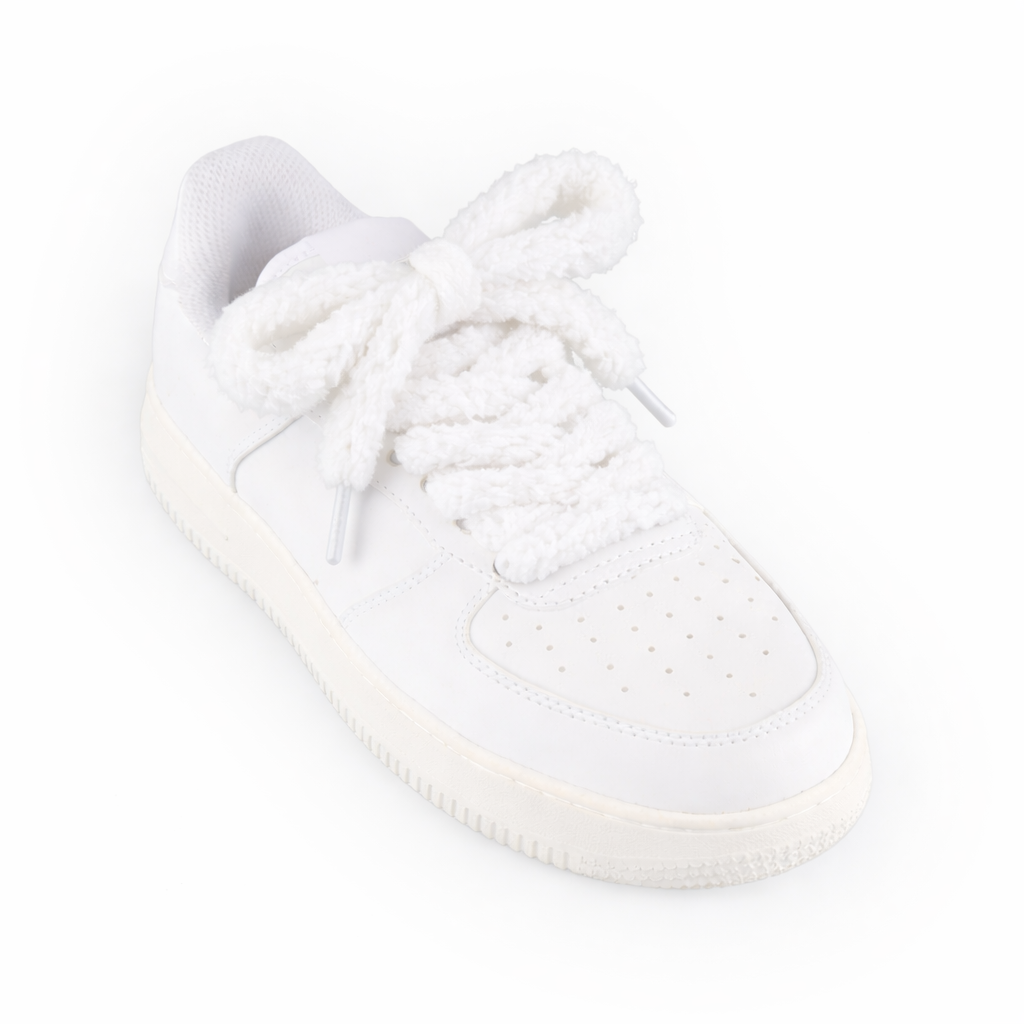 Fluffy flauschige Schnürsenkel 1.7cm dick hellblau Sneaker 140cm