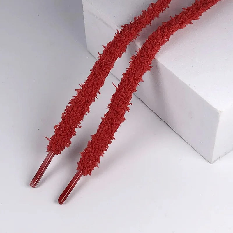 Fluffy Laces Rot 140cm SchuhJuwel