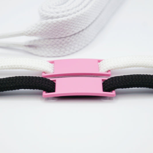 Schuh Schnalle Pink Metall 2Stk.