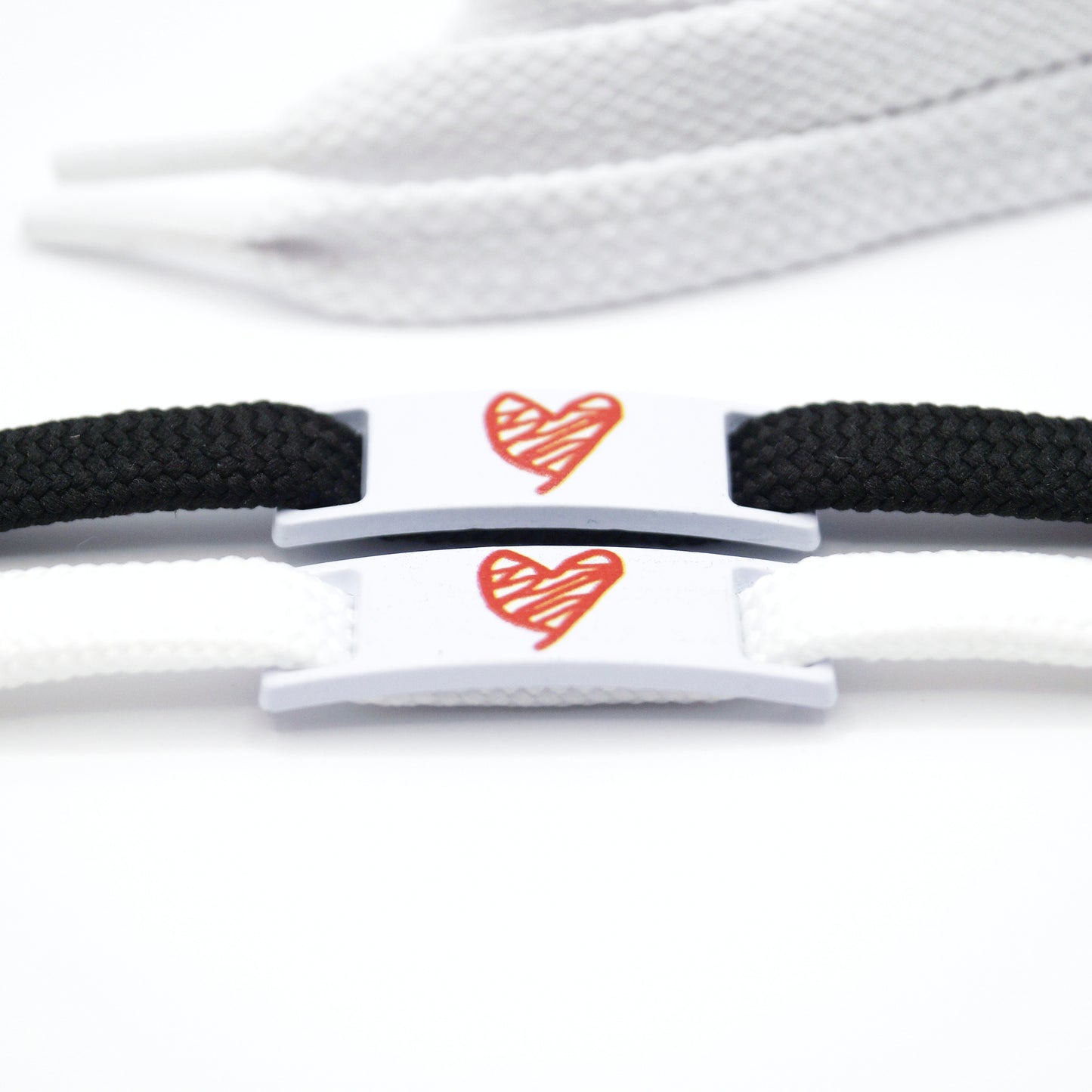 Shoe buckle heart white metal 2 pieces