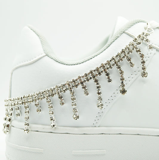 Catena per scarpe Diamanti Metallo argentato