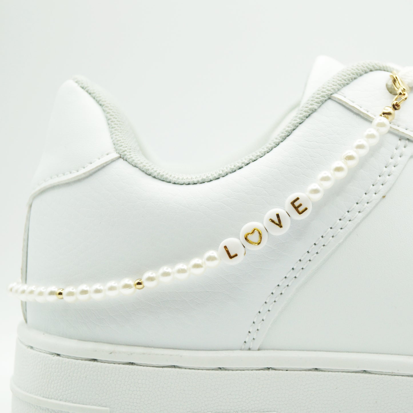 Schuh Kette Love Perlen Gold 1Stk.