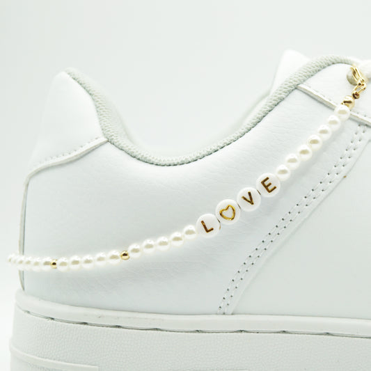 Catena per scarpe Love Pearls Gold