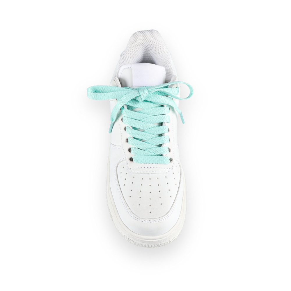 Flache Schnürsenkel Baby Blue Sneaker 140cm