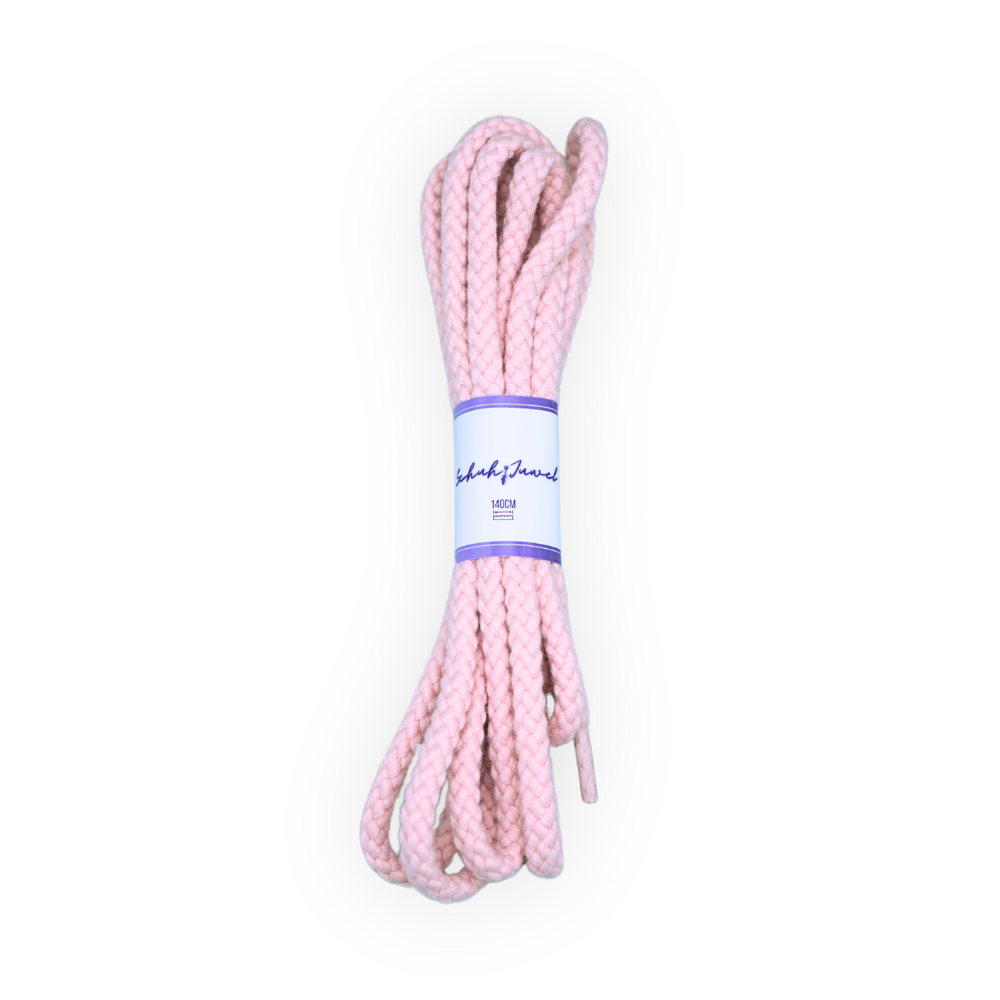 Braided thick shoelaces Rope Laces Pink Trend Sneaker 140cm