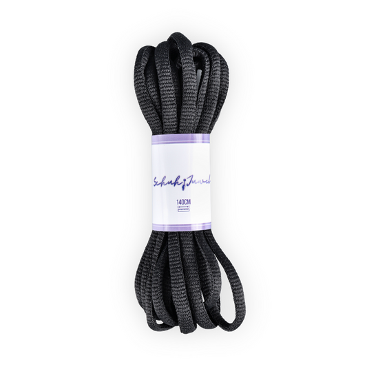 Oval Shoelaces Black Sneaker 140cm