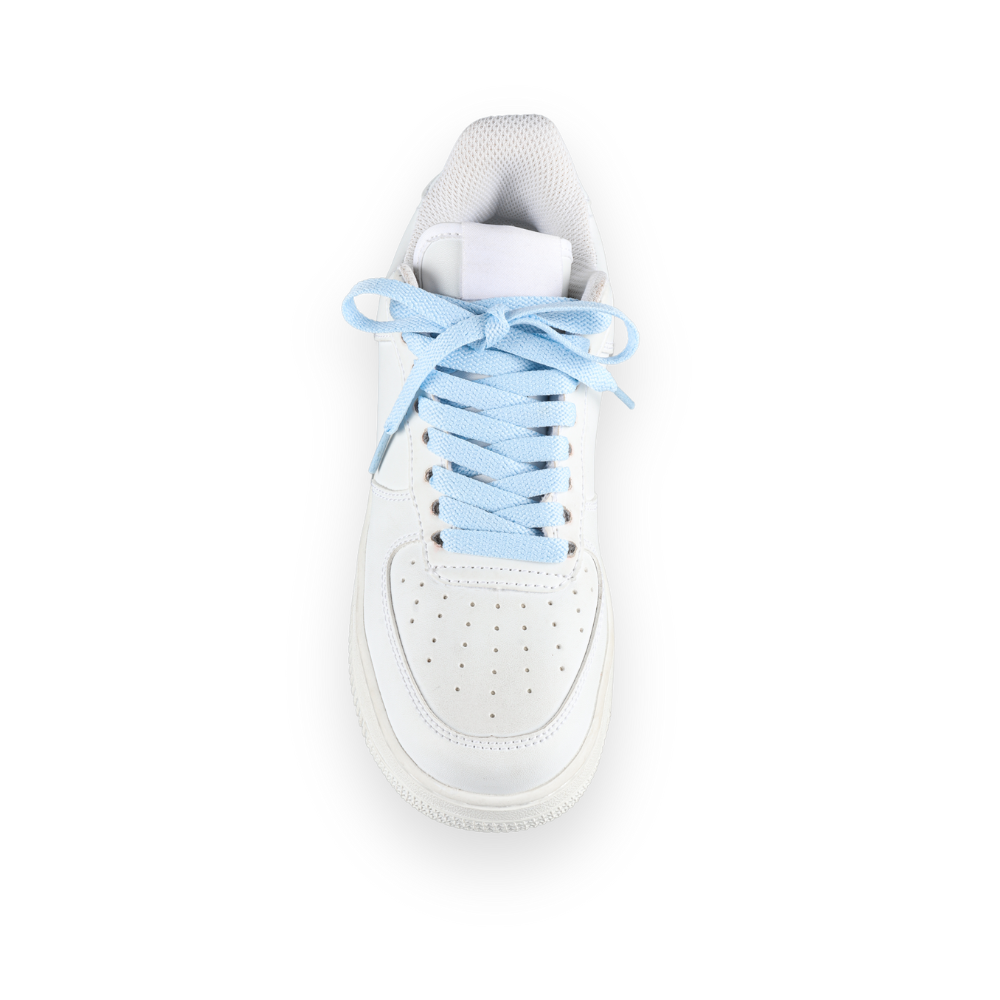 Flat laces light blue sneaker 140cm