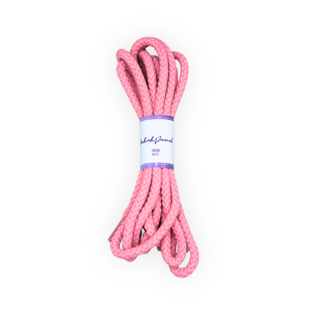 Braided thick shoelaces Rope Laces Pink Trend Sneaker 140cm