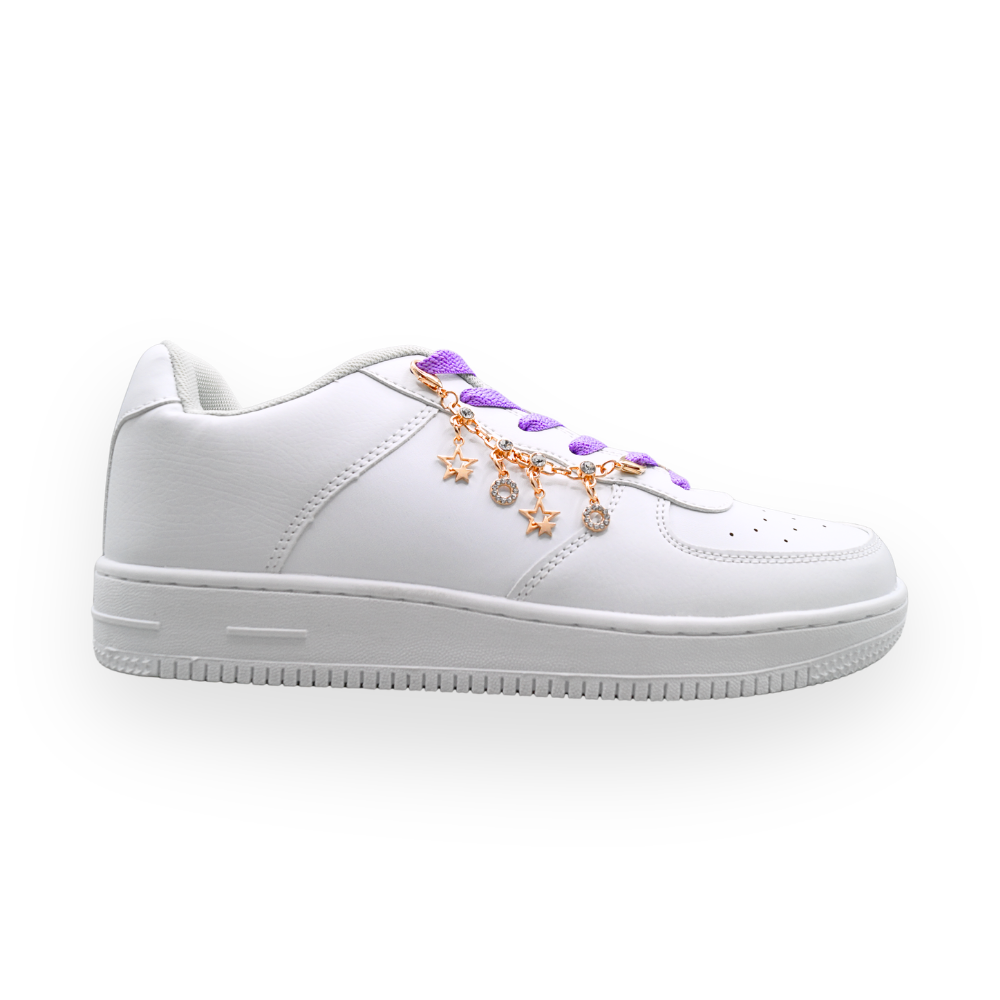 Schuhkette Sterne und Diamanten  – Rosegold | 1 Stk.