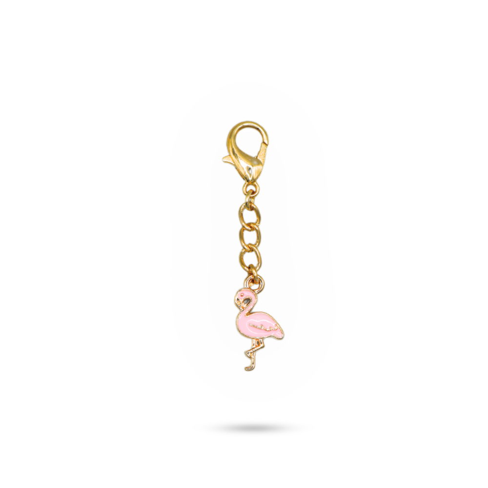 Shoe Charm Flamingo Rose Gold