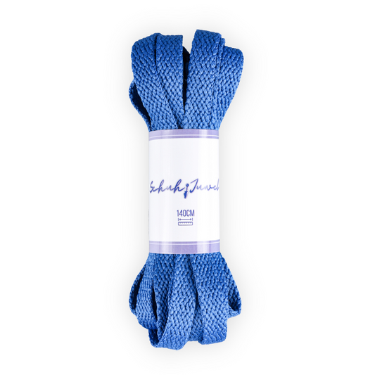 Flat Shoelaces Blue Sneaker 140cm