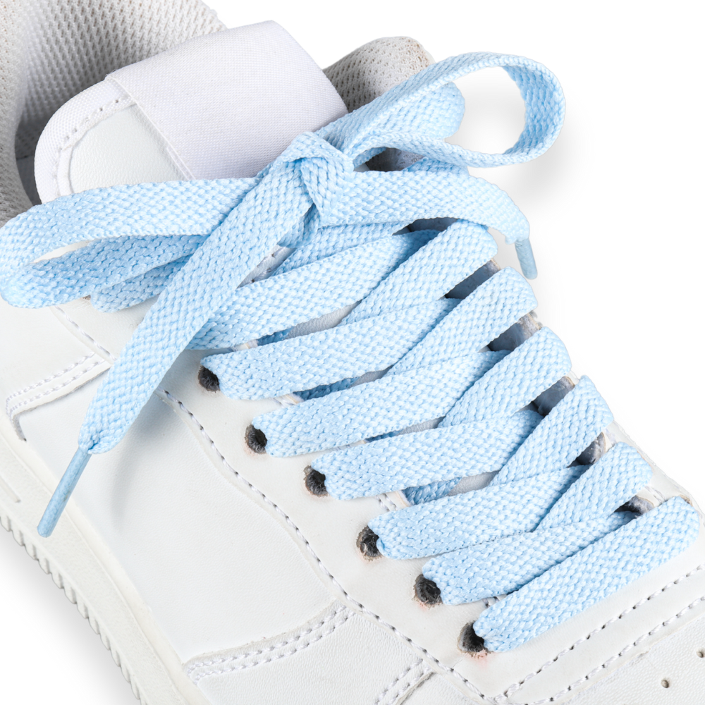 Flat laces light blue sneaker 140cm