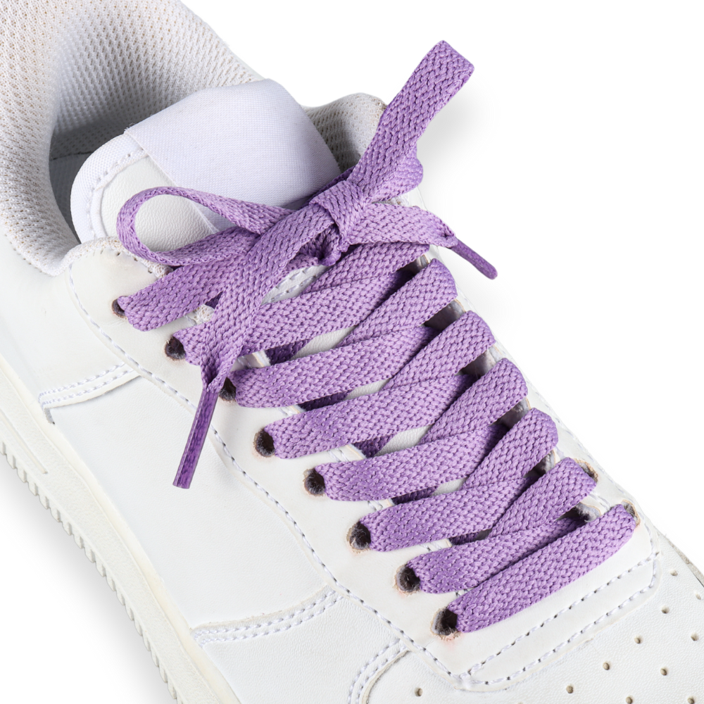 Flache Schnürsenkel Violett Sneaker 140cm