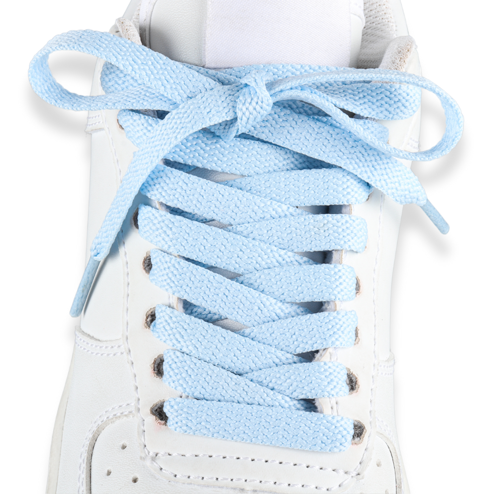 Flat laces light blue sneaker 140cm