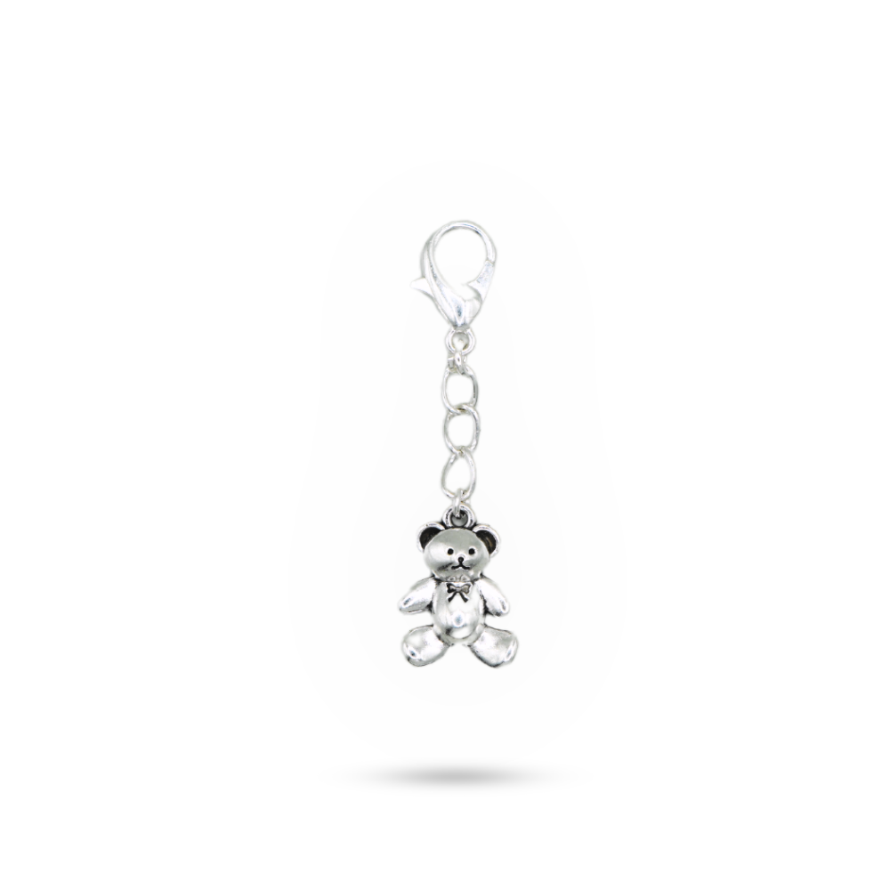 Shoe Charm Teddy Silver