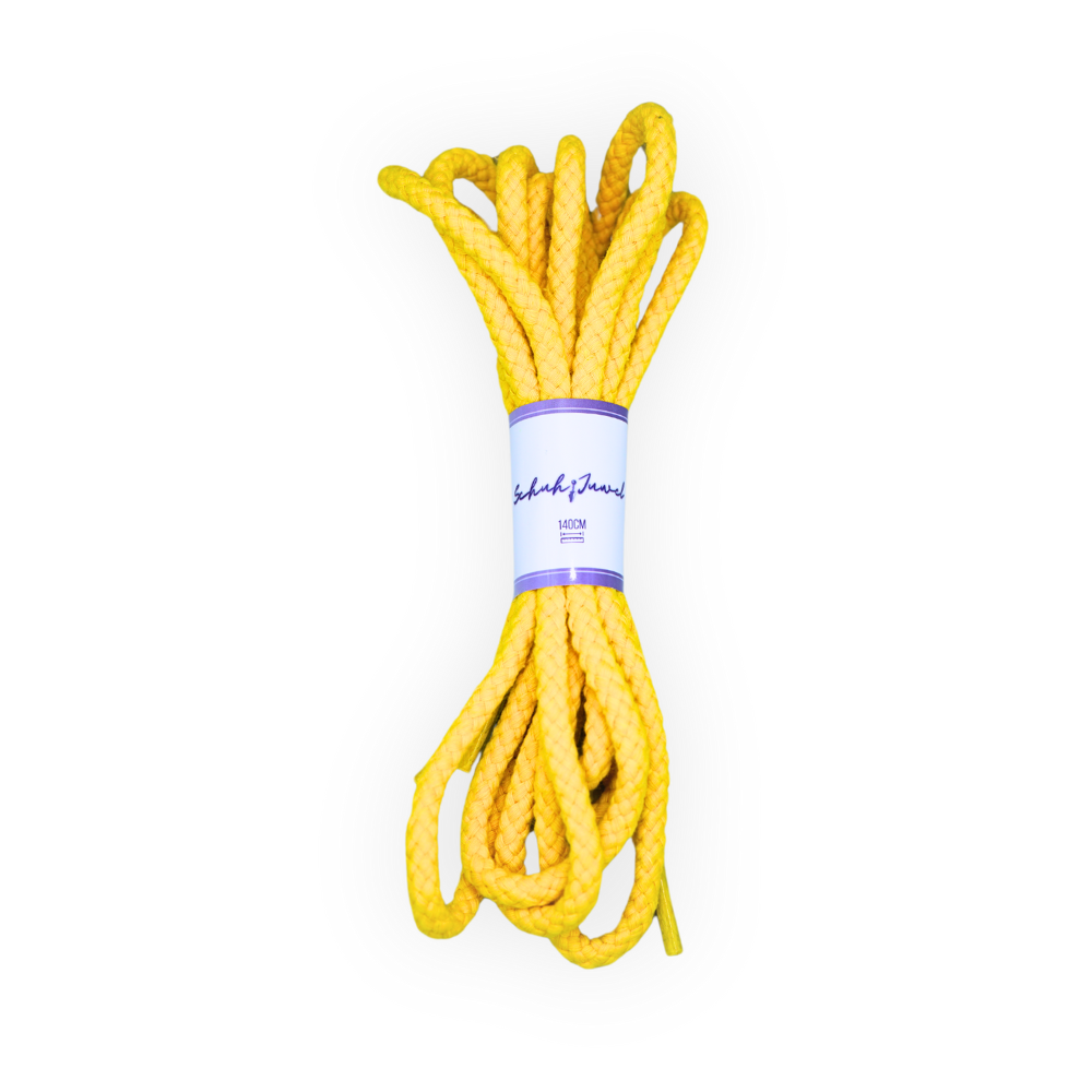 Braided thick shoelaces Rope Laces Yellow Trend Sneaker 140cm