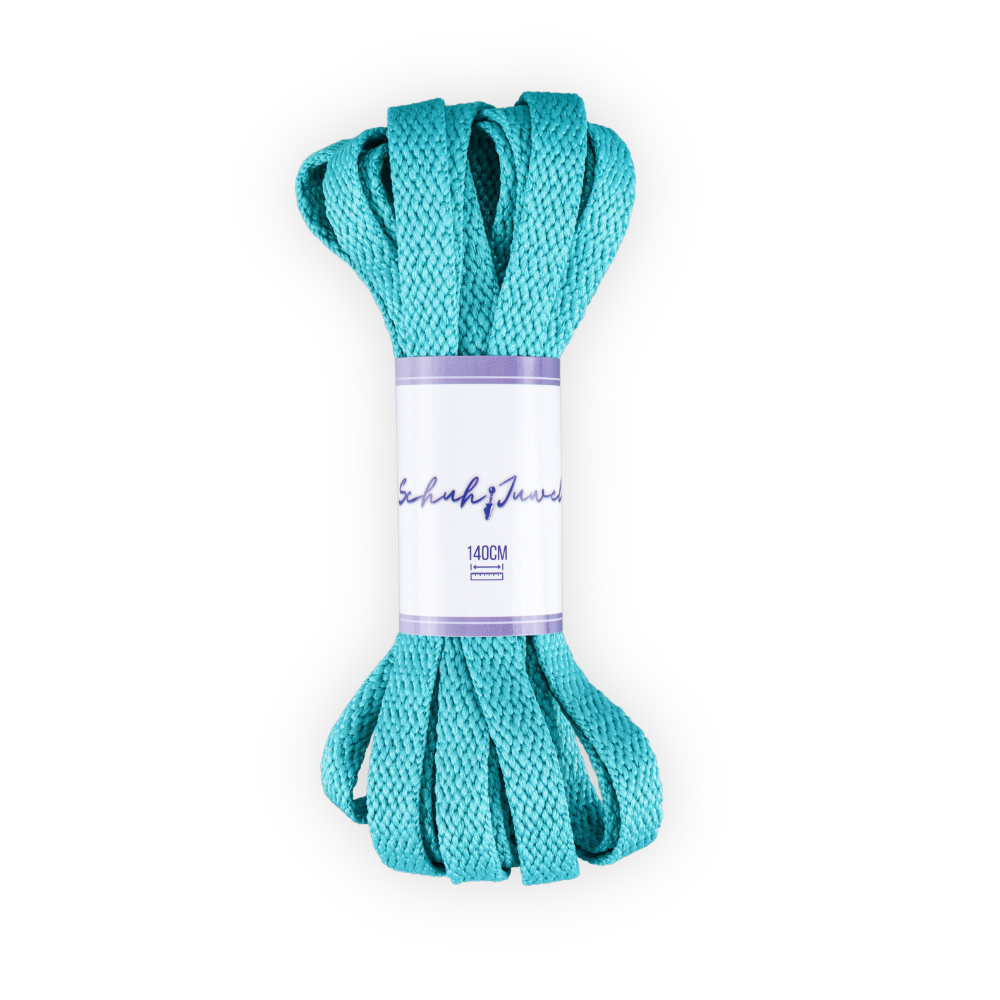 Flat Shoelaces Turquoise Sneaker 140cm