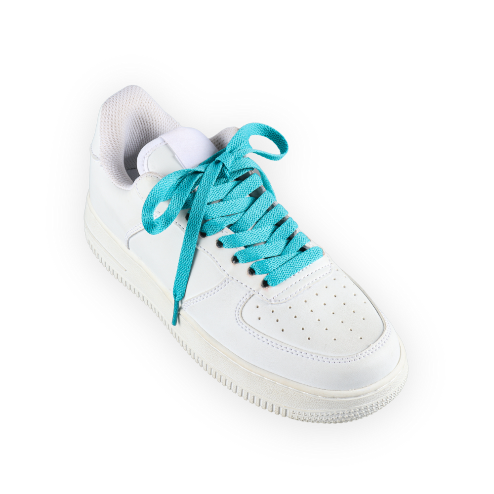 Flache Schnürsenkel Turquoise Sneaker 140cm