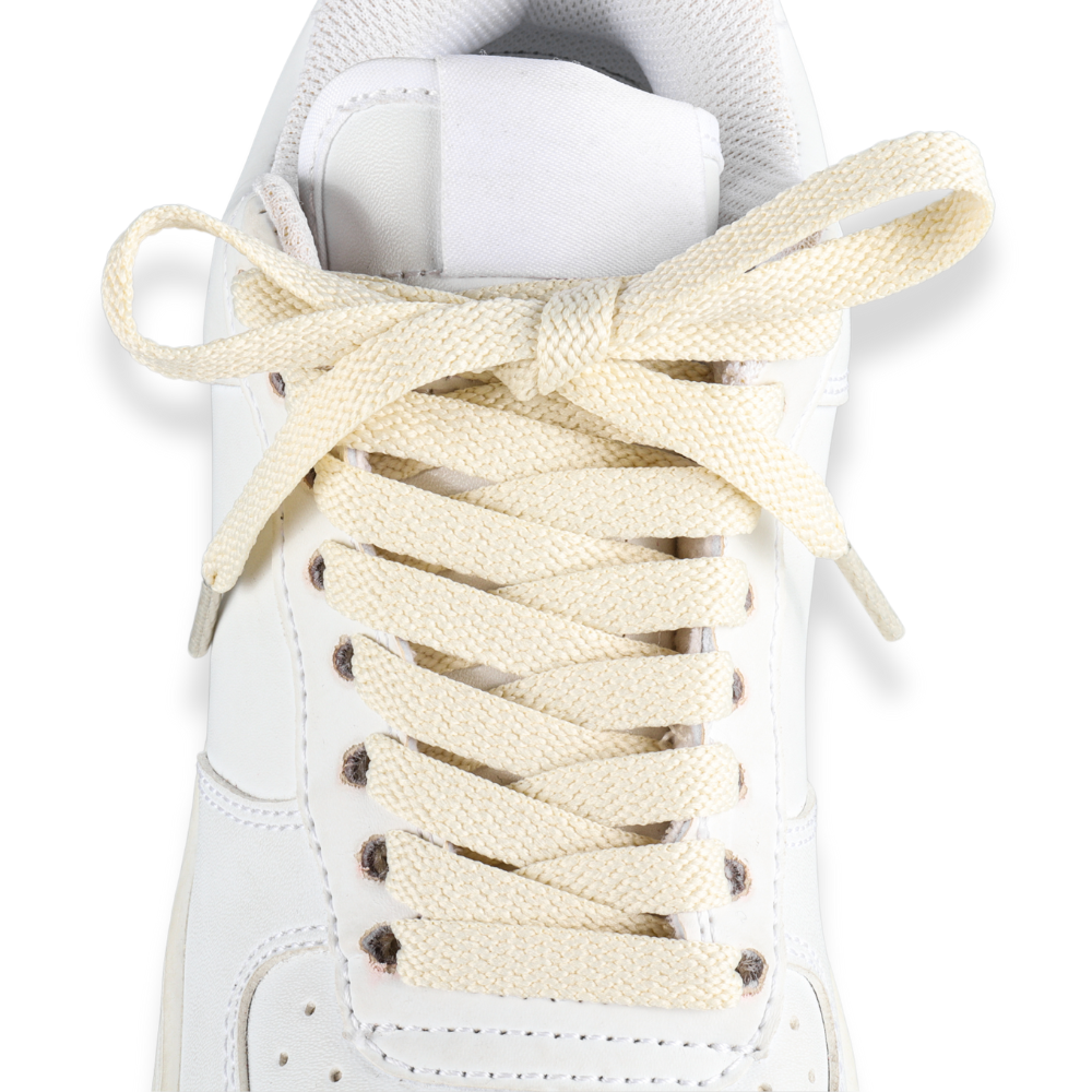 Flat Shoelaces Beige / Cream Sneaker 140cm