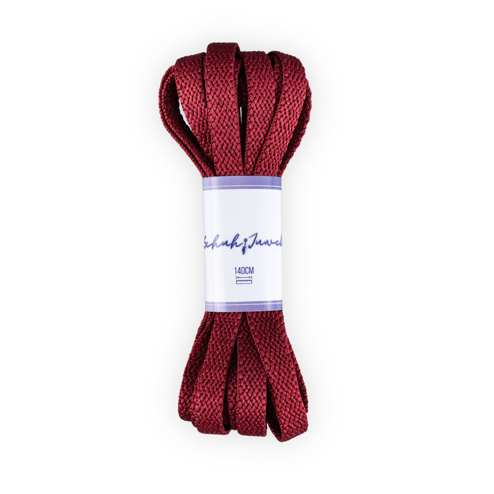 Flat Shoelaces Wine Red / Bordeaux Sneaker 140cm