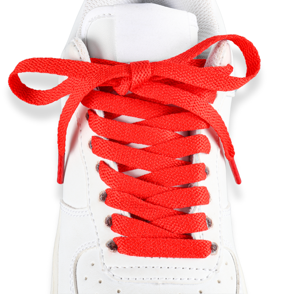 Flat Shoelaces Red Sneaker 140cm