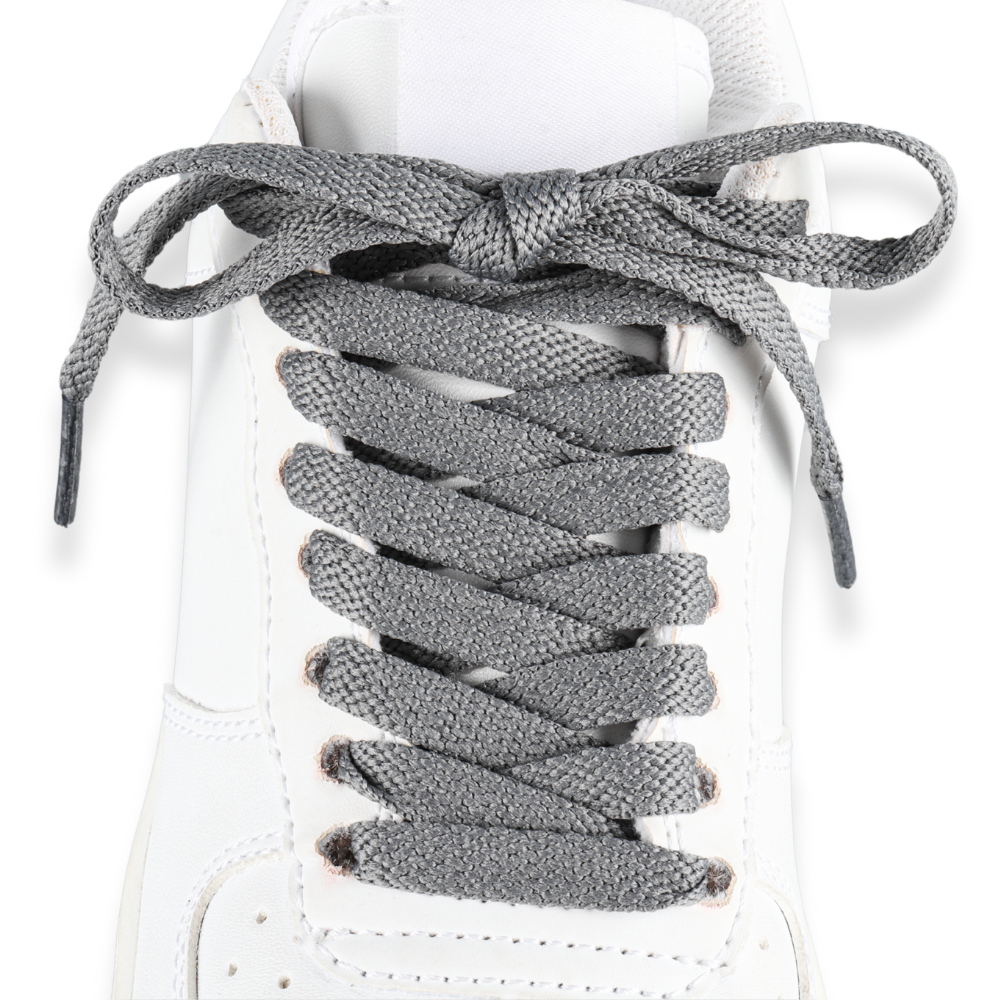 Flat Shoelaces Gray Sneaker 140cm