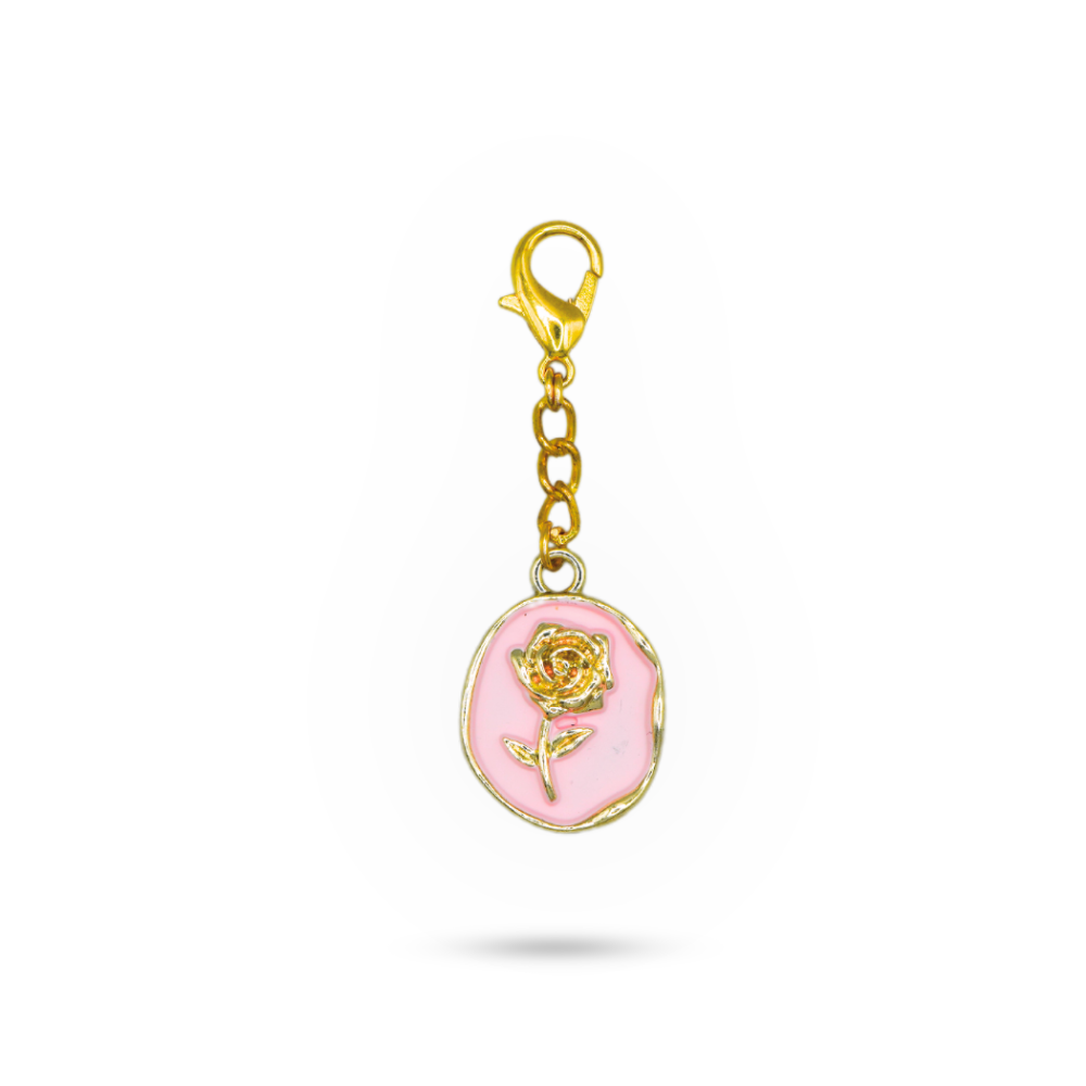 Shoe Charms Pink Rose Gold