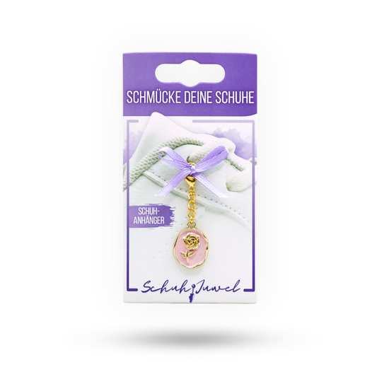 Shoe Charms Pink Rose Gold